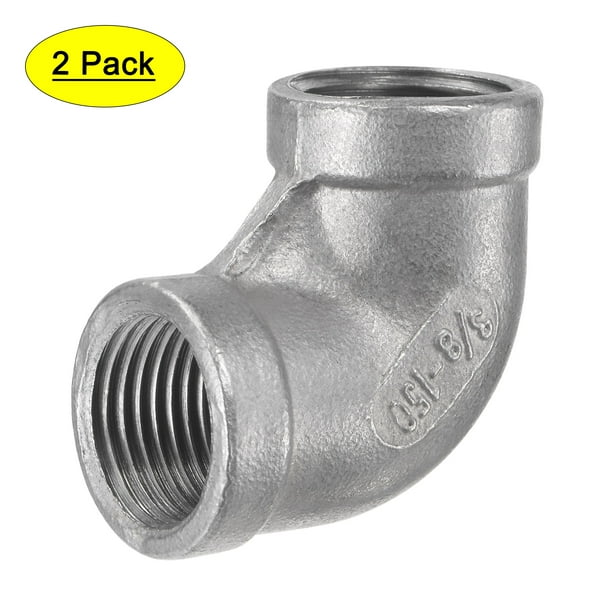 SS304 Female-Male Thread 90 Degree Street Elbow Pipe Fitting 1/8" to 1-1/2" BSP